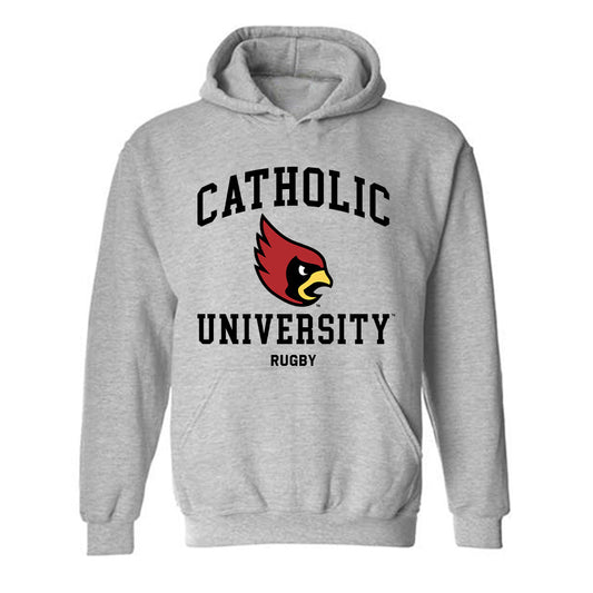 Catholic - NCAA Rugby : Luke Skelton - Classic Shersey Hooded Sweatshirt-0