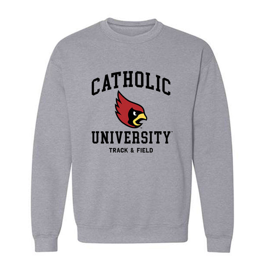 Catholic - NCAA Men's Track & Field : Josh Phillips - Classic Shersey Crewneck Sweatshirt-0