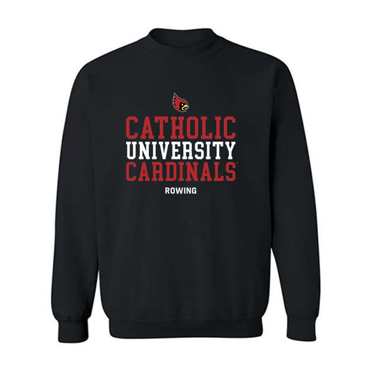 Catholic - NCAA Women's Rowing : Mary Bain - Classic Shersey Crewneck Sweatshirt-0