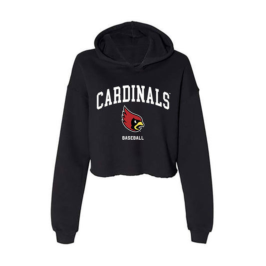 Catholic - NCAA Baseball : Mac Meara - Classic Shersey Women's Crop Fleece Hooded Sweatshirt-0