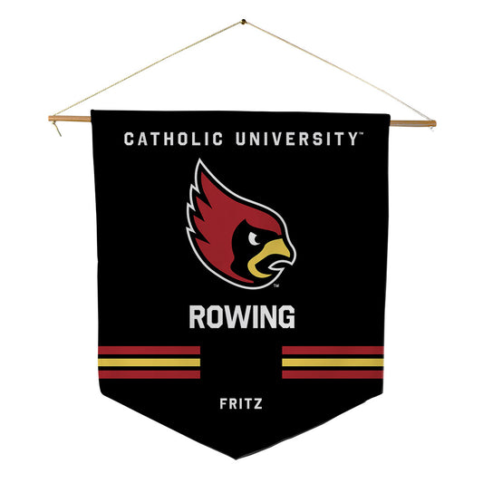 Catholic - NCAA Women's Rowing : Charlotte Fritz - Pennant - 18" x 21"-0