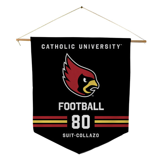 Catholic - NCAA Football : Jacob Suit-Collazo - Pennant - 18" x 21"-0