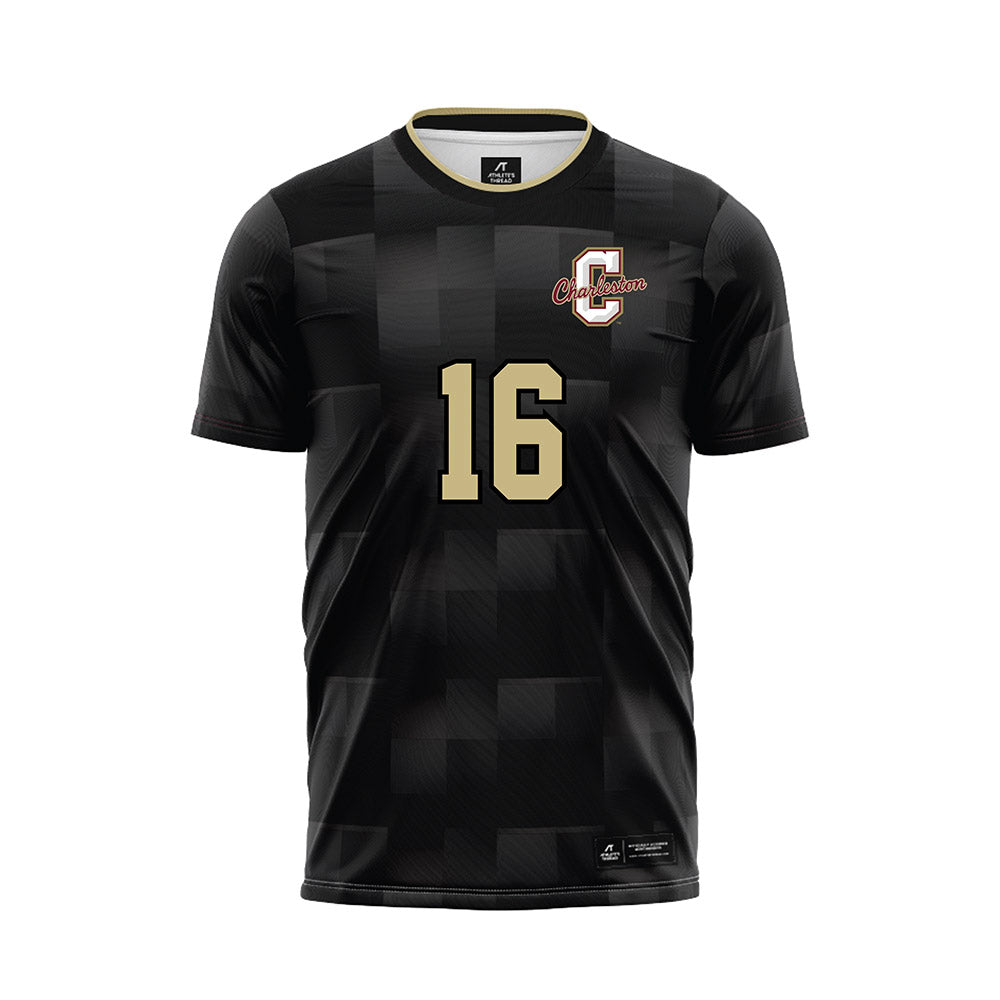 Charleston - NCAA Women's Soccer : Viktorija Calusic - Black Soccer Jersey-0