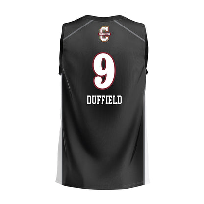 Charleston - NCAA Women's Volleyball : Emma Duffield - Black Volleyball Jersey-1