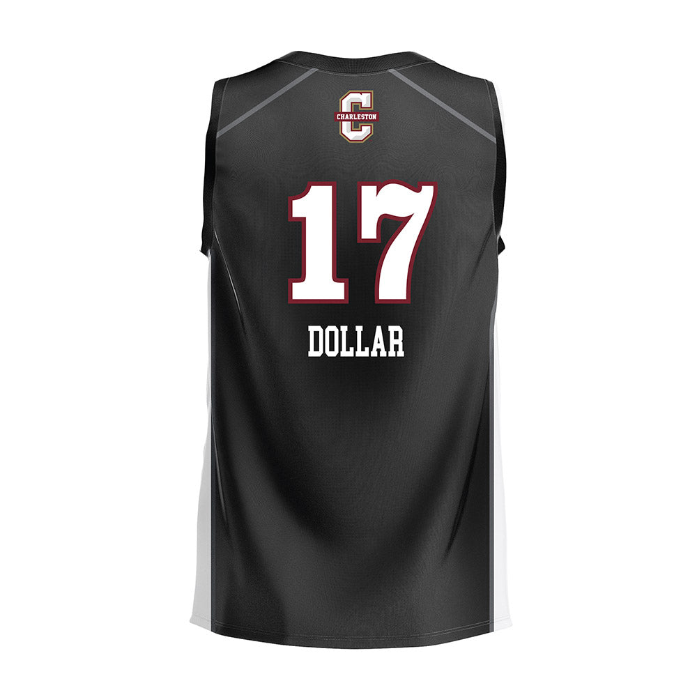 Charleston - NCAA Women's Volleyball : Deanna Dollar - Black Volleyball Jersey-1