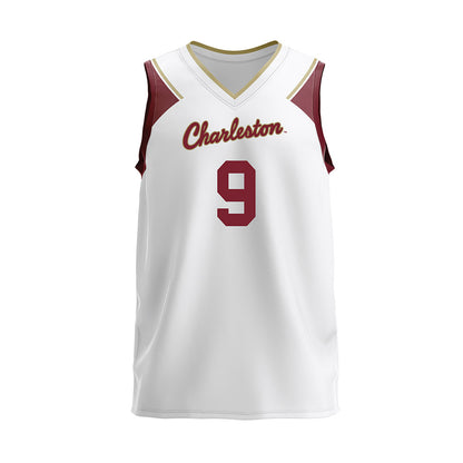 Charleston - NCAA Women's Volleyball : Emma Duffield - White Volleyball Jersey-0