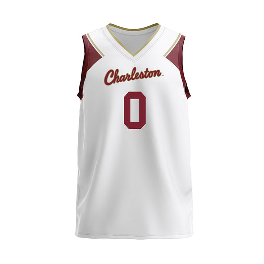 Charleston - NCAA Women's Volleyball : Cole Crews - White Volleyball Jersey-0
