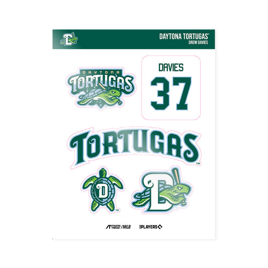 Daytona Tortugas - MILB Baseball : Drew Davies - Sticker Sheet-0