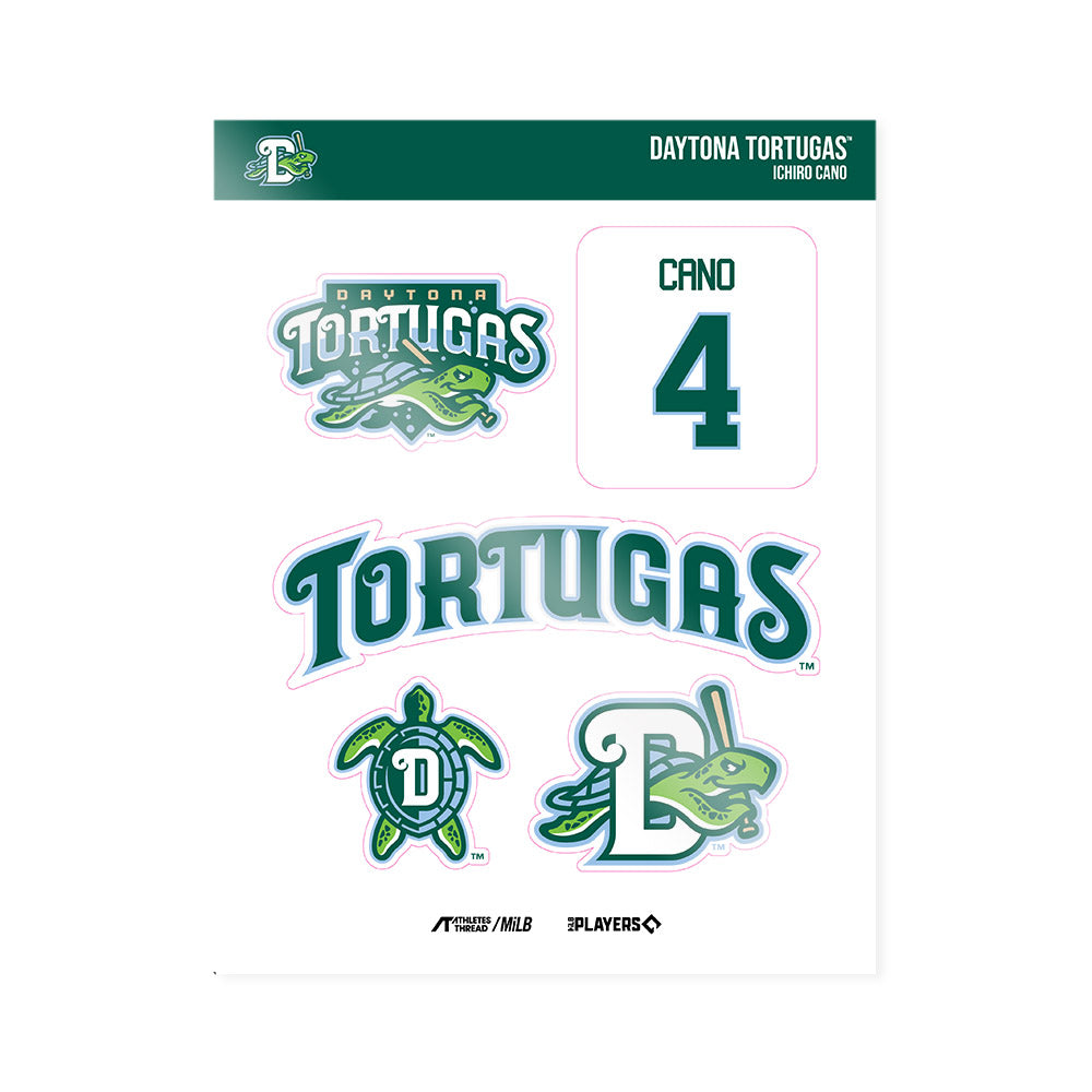Daytona Tortugas - MILB Baseball : Ichiro Cano - Sticker Sheet-0