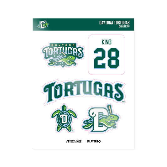 Daytona Tortugas - MILB Baseball : Dylan King - Sticker Sheet-0