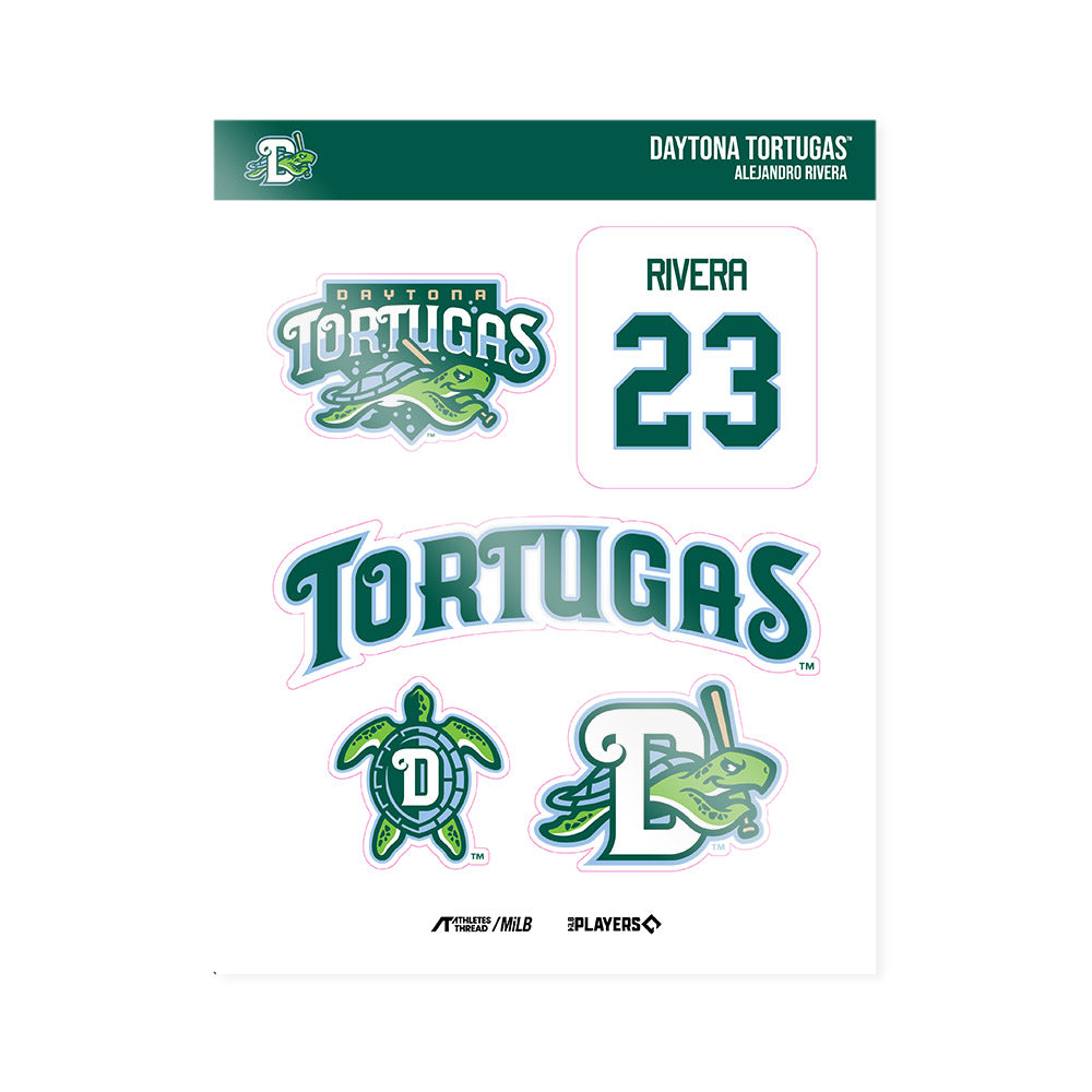 Daytona Tortugas - MILB Baseball : Alejandro Rivera - Sticker Sheet-0