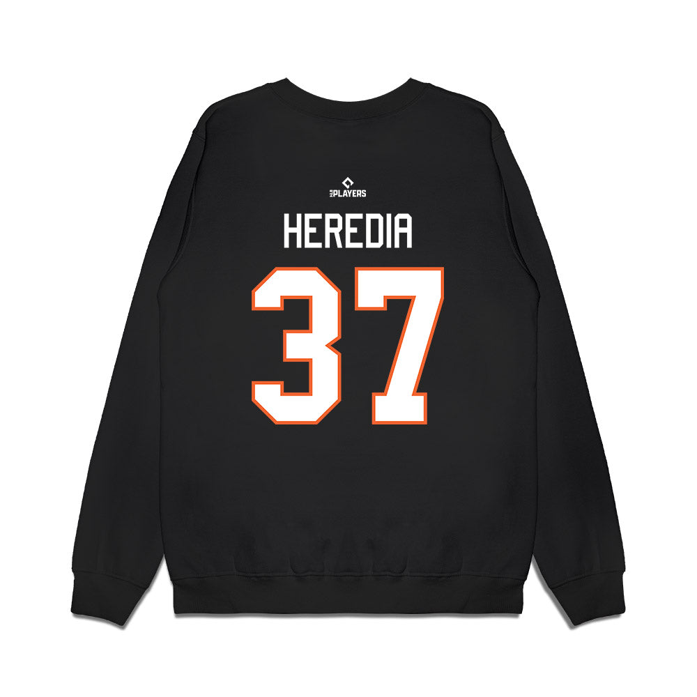 Delmarva Shorebirds - MILB Baseball : Adrian Heredia - Premium Crewneck Sweatshirt-1