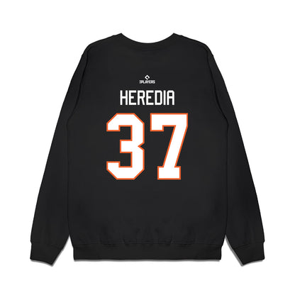 Delmarva Shorebirds - MILB Baseball : Adrian Heredia - Premium Crewneck Sweatshirt-1