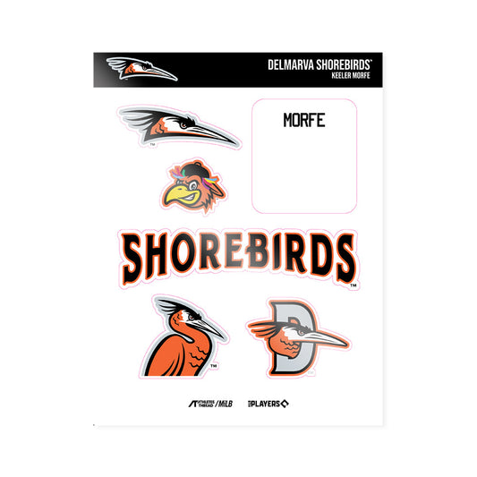 Delmarva Shorebirds - MILB Baseball : Keeler Morfe - Sticker Sheet-0