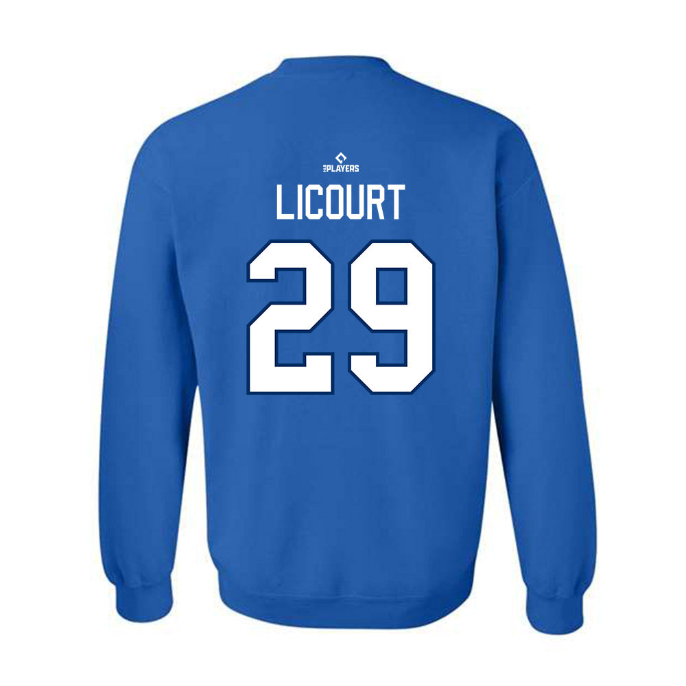 Dunedin Blue Jays - MILB Baseball : Yorman Licourt - Crewneck Sweatshirt-1