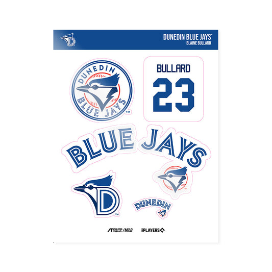 Dunedin Blue Jays - MILB Baseball : Blaine Bullard - Sticker Sheet-0