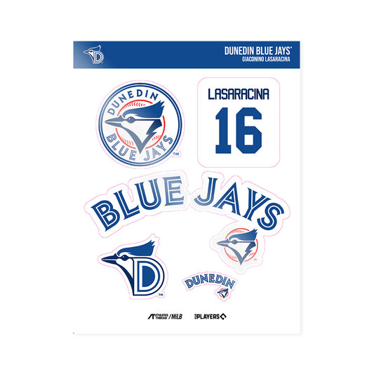Dunedin Blue Jays - MILB Baseball : Giaconino Lasaracina - Sticker Sheet-0