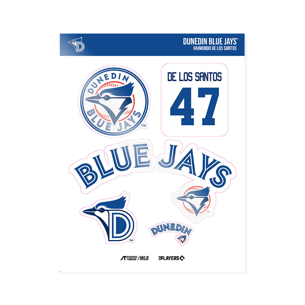 Dunedin Blue Jays - MILB Baseball : Raimundo De Los Santos - Sticker Sheet-0