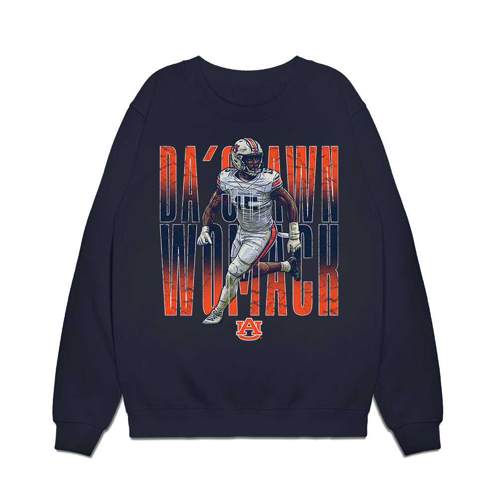 Auburn - NCAA Football : Da'Shawn Womack - Collage Premium Crewneck Sweatshirt-0