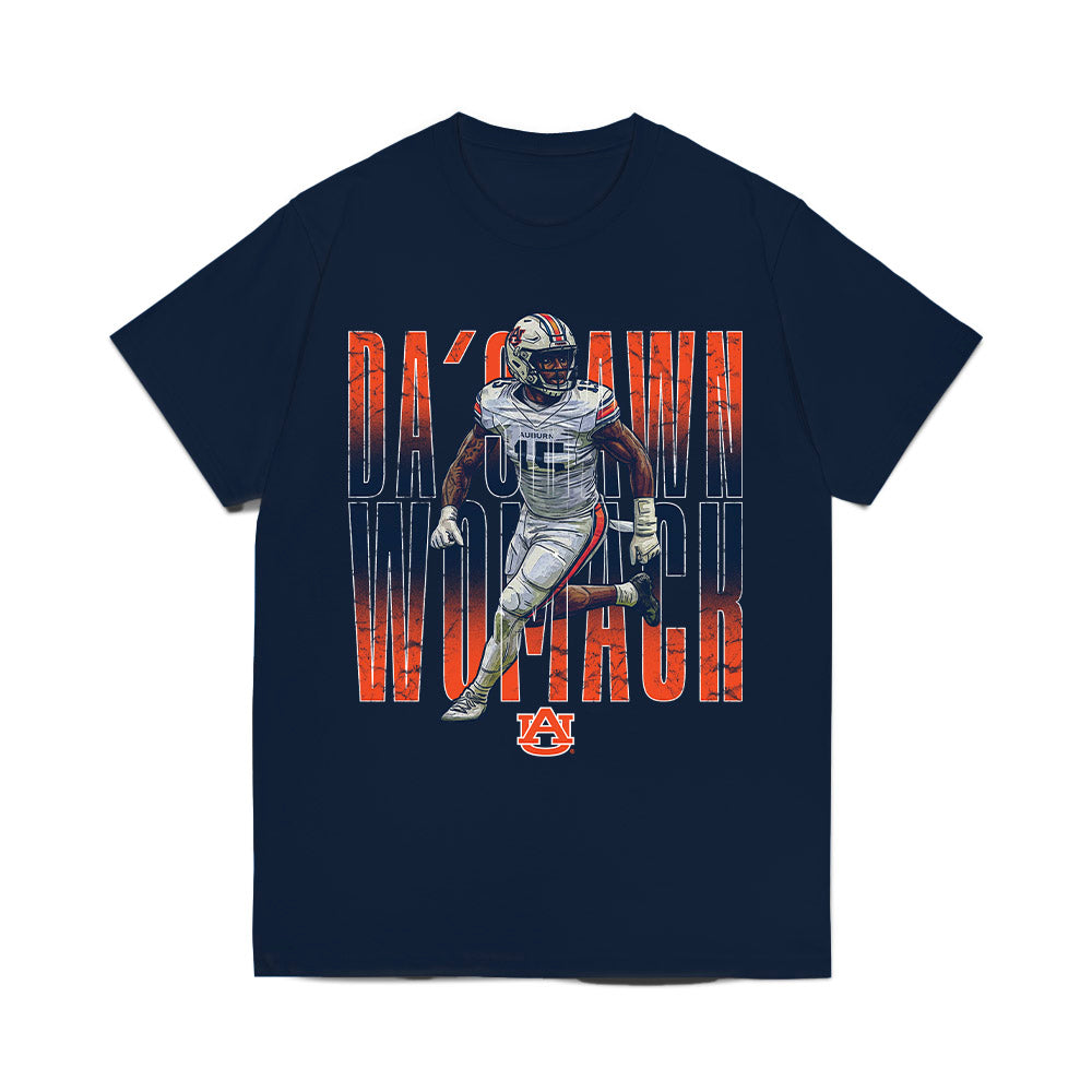 Auburn - NCAA Football : Da'Shawn Womack - Collage Comfort Colors T-Shirt-0