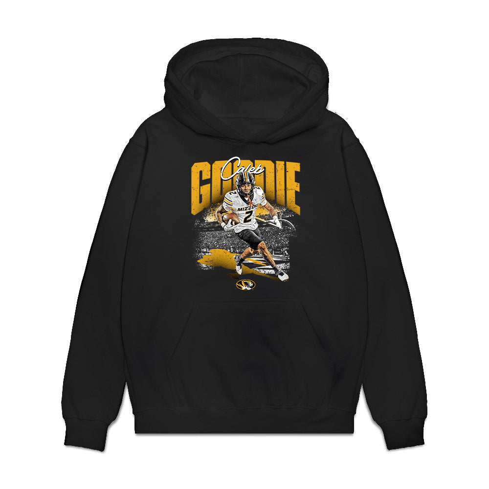 Missouri - NCAA Football : Caleb Goodie - Collage Premium Hooded Sweatshirt-0