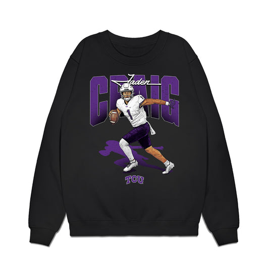 TCU - NCAA Football : Jaden Craig - Collage Premium Crewneck Sweatshirt-0
