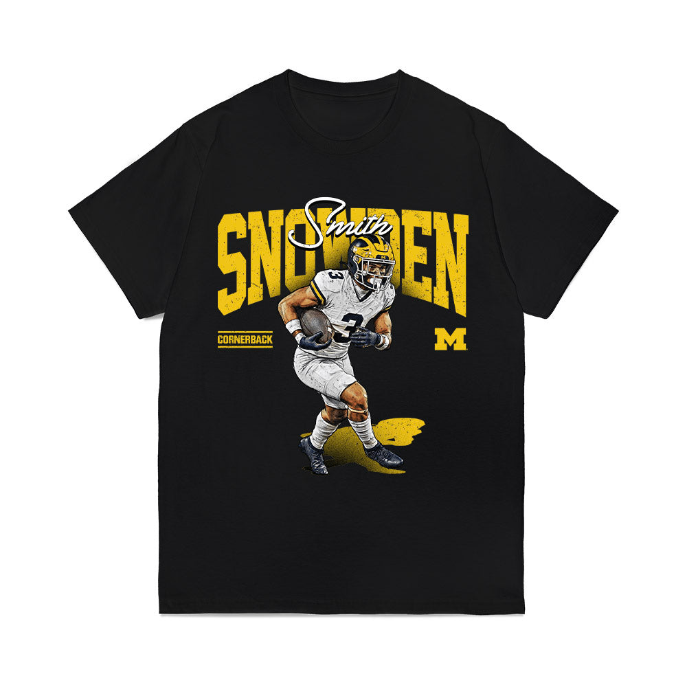 Michigan - NCAA Football : Smith Snowden - Collage Comfort Colors T-Shirt-0