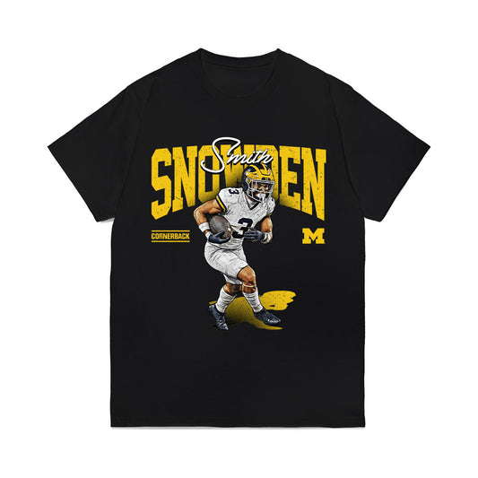 Michigan - NCAA Football : Smith Snowden - Collage Comfort Colors T-Shirt-0