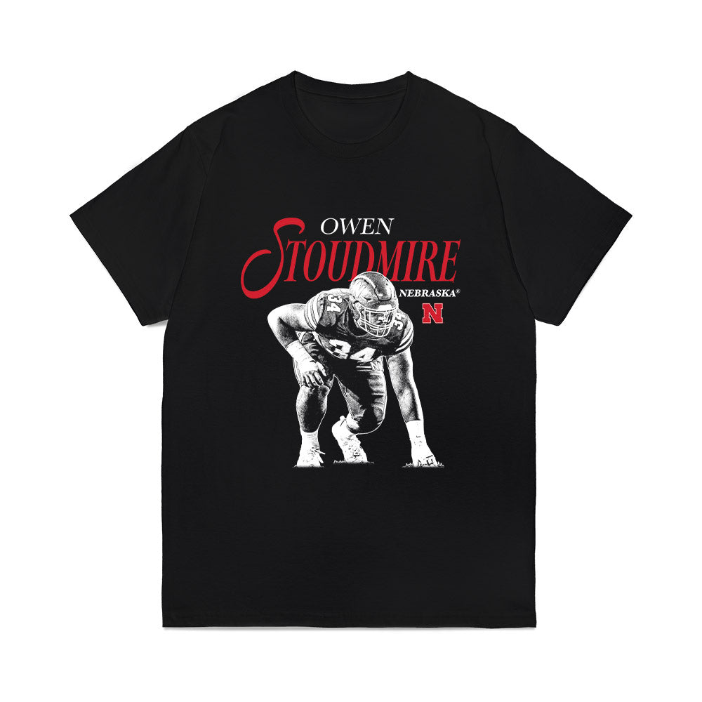 Nebraska - NCAA Football : Owen Stoudmire - Breakthrough Comfort Colors T-Shirt-0