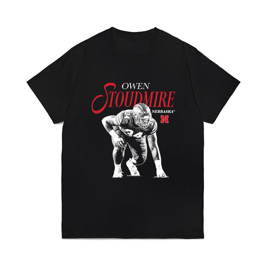 Nebraska - NCAA Football : Owen Stoudmire - Breakthrough Comfort Colors T-Shirt-0