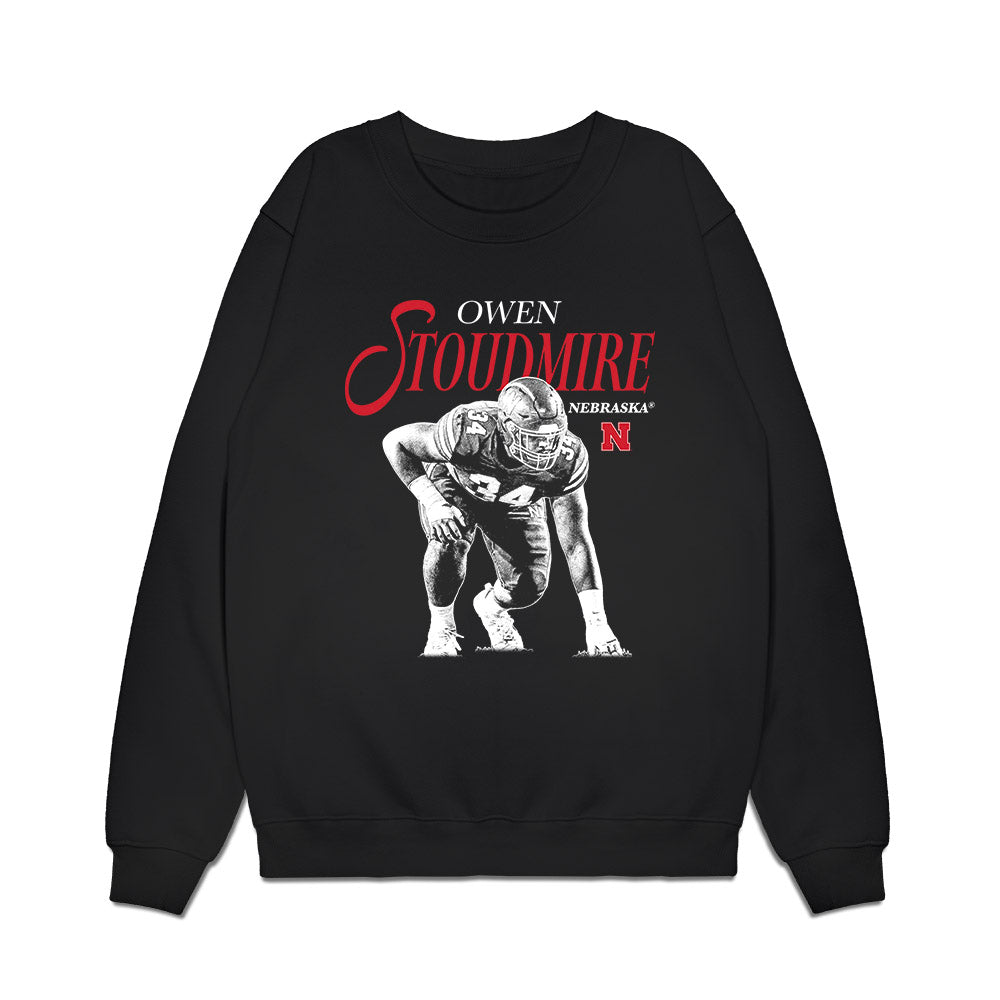 Nebraska - NCAA Football : Owen Stoudmire - Breakthrough Premium Crewneck Sweatshirt-0