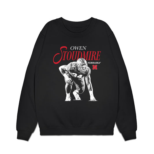 Nebraska - NCAA Football : Owen Stoudmire - Breakthrough Premium Crewneck Sweatshirt-0