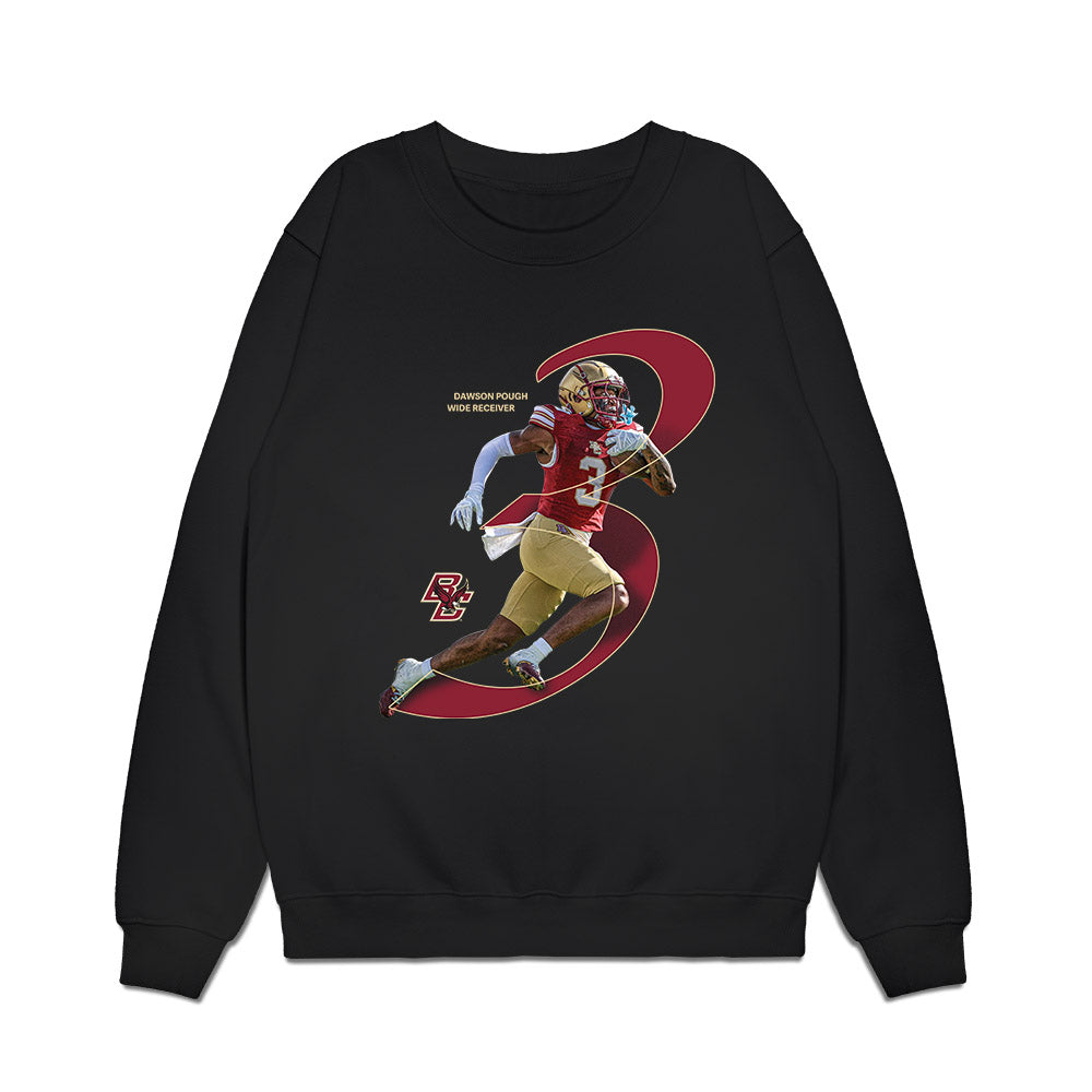 Boston College - NCAA Football : Dawson Pough - Graphic Premium Crewneck Sweatshirt-0