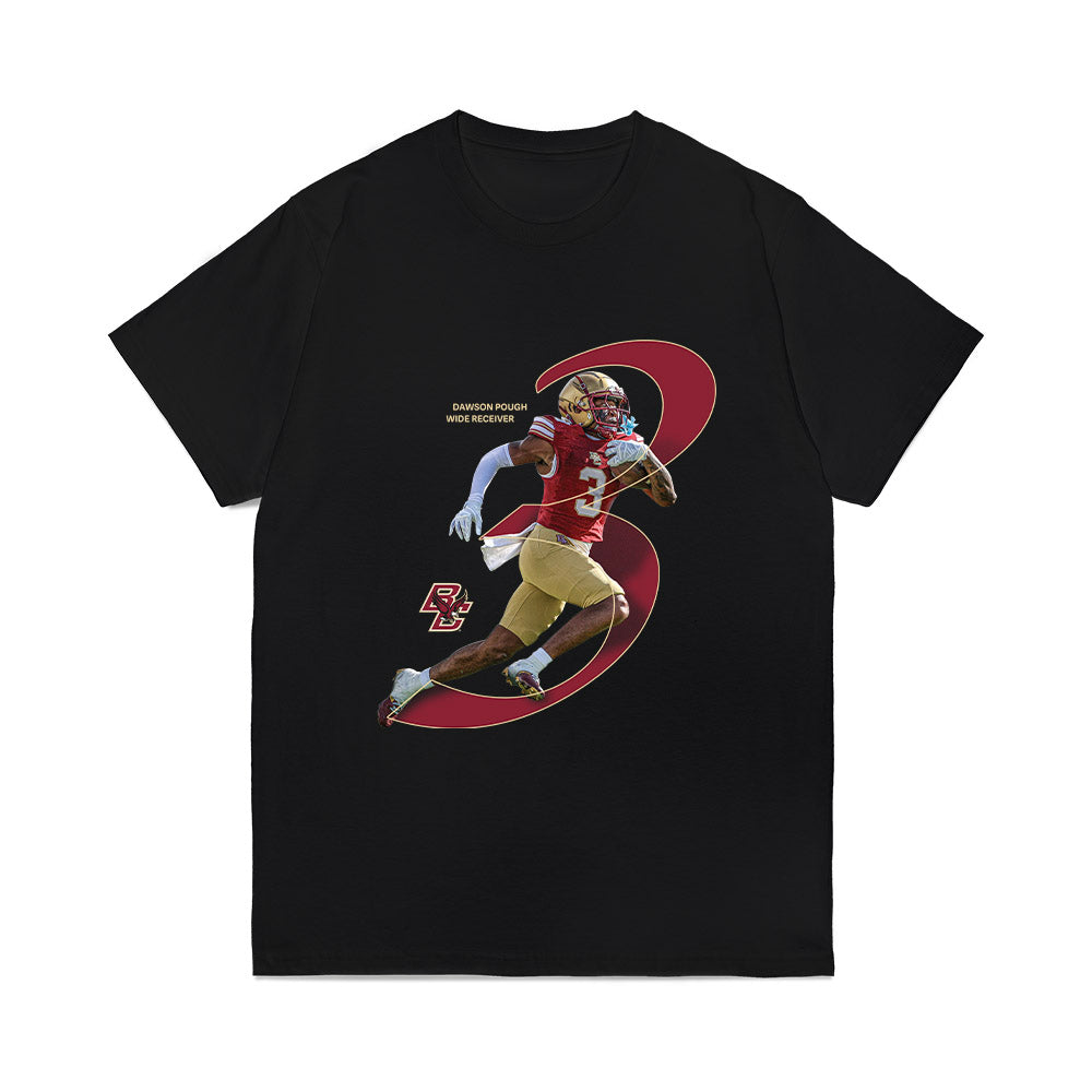 Boston College - NCAA Football : Dawson Pough - Graphic Comfort Colors T-Shirt-0