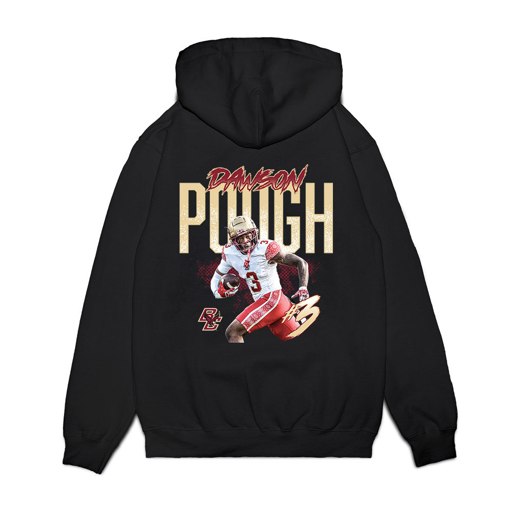 Boston College - NCAA Football : Dawson Pough - Collage Premium Hooded Sweatshirt-1
