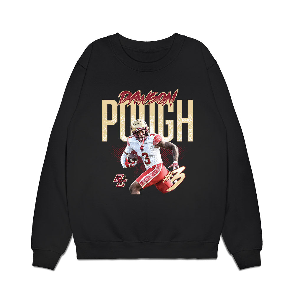 Boston College - NCAA Football : Dawson Pough - Collage Premium Crewneck Sweatshirt-0