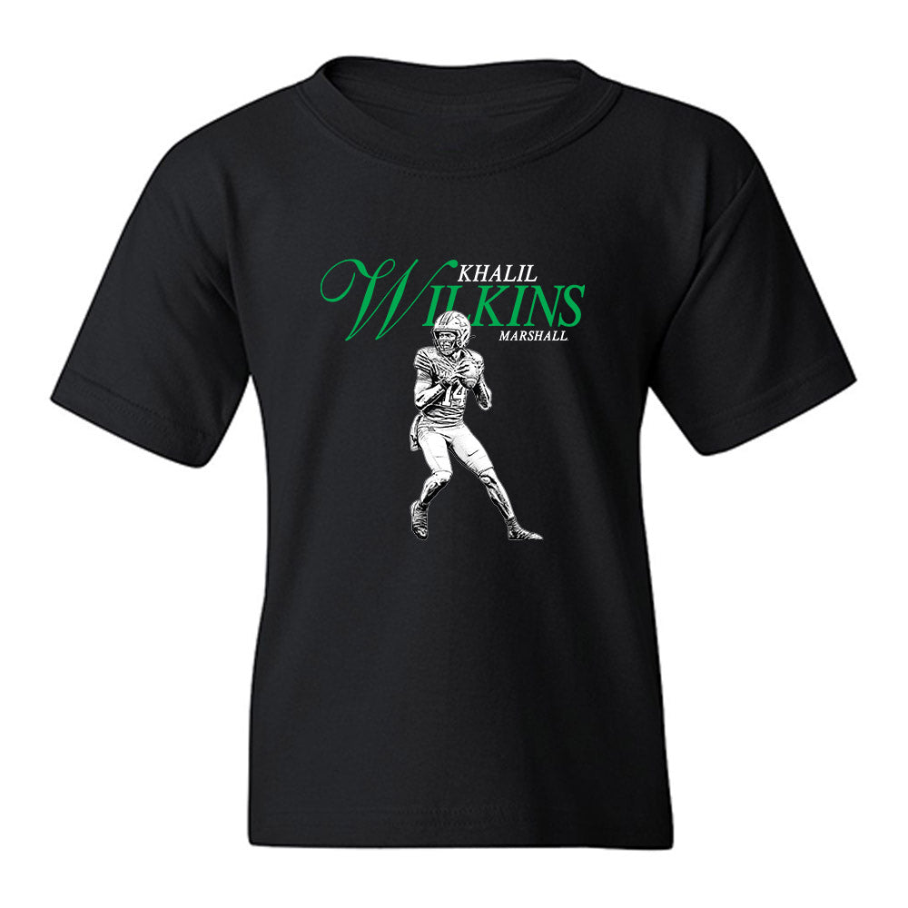 Marshall - NCAA Football : Khalil Wilkins - Legacy Youth T-Shirt-0