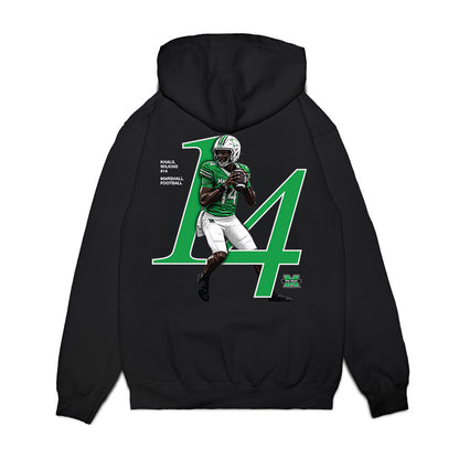 Marshall - NCAA Football : Khalil Wilkins - Graphic Premium Hooded Sweatshirt-1