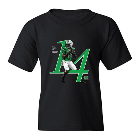 Marshall - NCAA Football : Khalil Wilkins - Graphic Youth T-Shirt-0