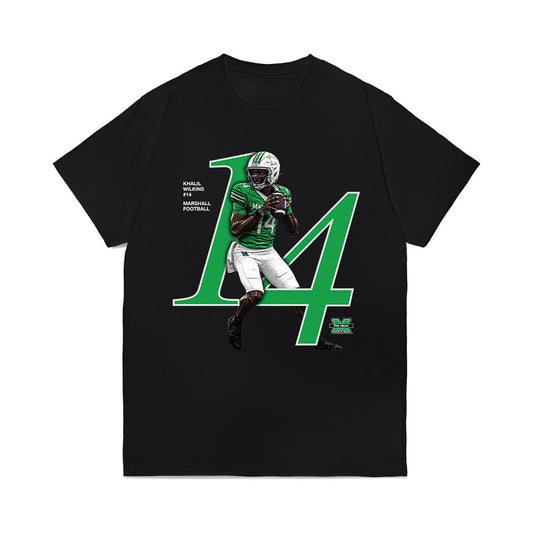 Marshall - NCAA Football : Khalil Wilkins - Graphic Comfort Colors T-Shirt-0