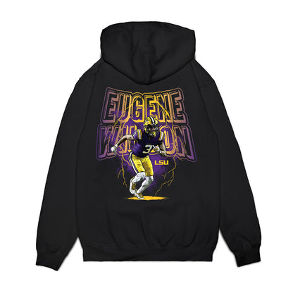 LSU - NCAA Football : Eugene Wilson III - Collage Premium Hooded Sweatshirt-1