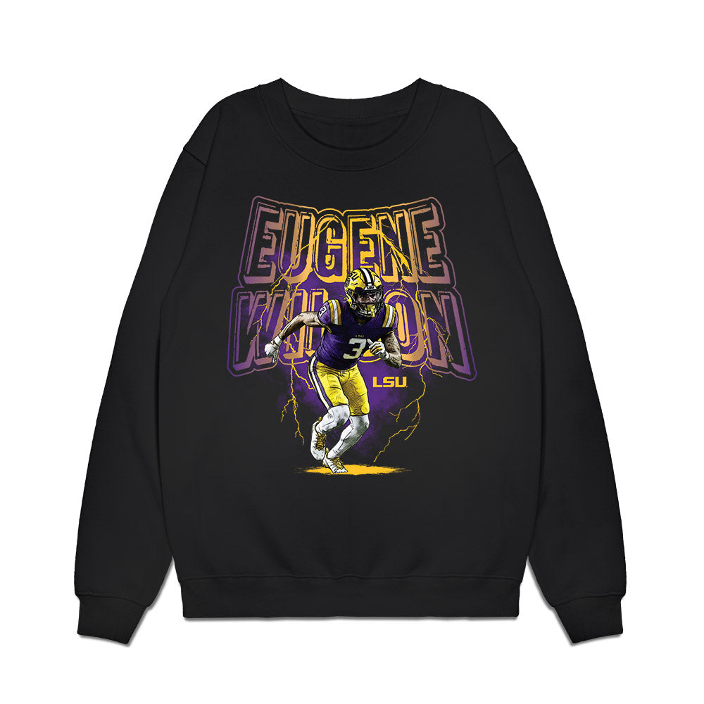 LSU - NCAA Football : Eugene Wilson III - Collage Premium Crewneck Sweatshirt-0