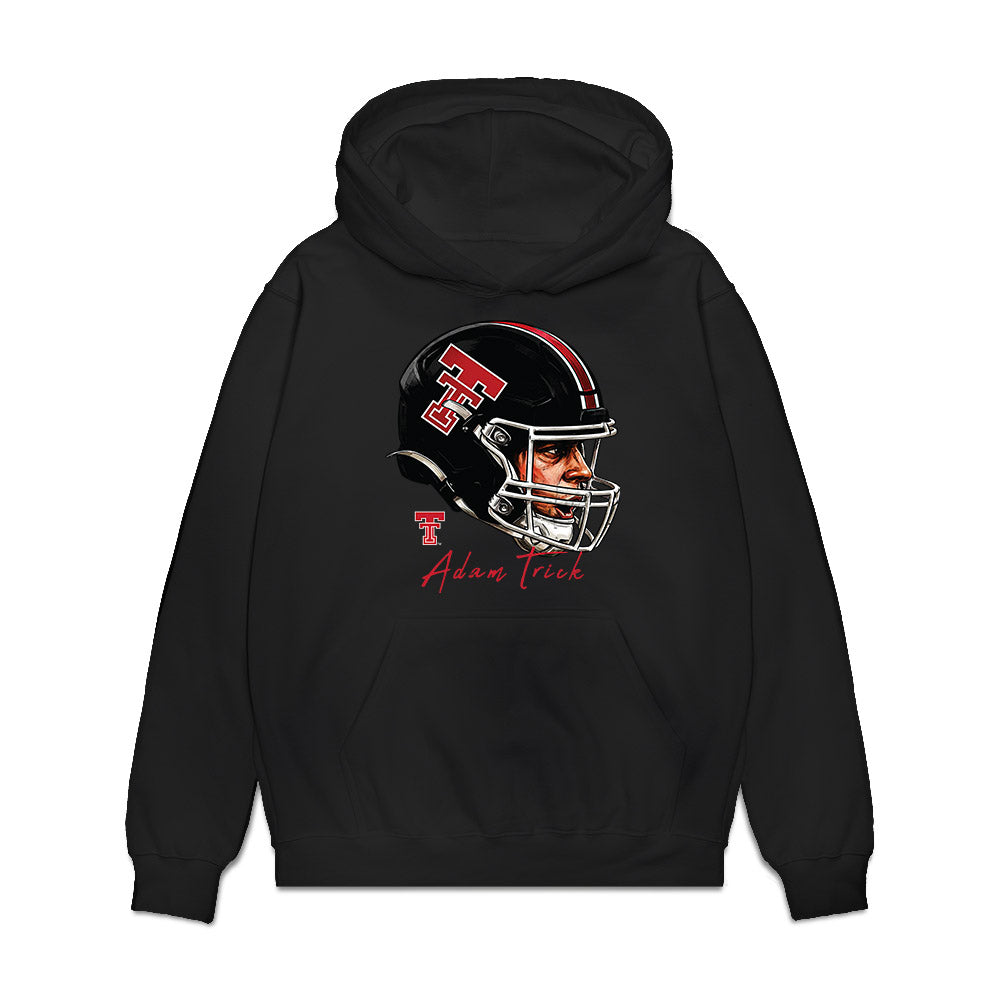 Texas Tech - NCAA Football : Adam Trick - Game Face Premium Hooded Sweatshirt-0