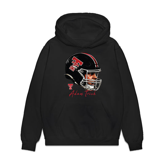 Texas Tech - NCAA Football : Adam Trick - Game Face Premium Hooded Sweatshirt-0