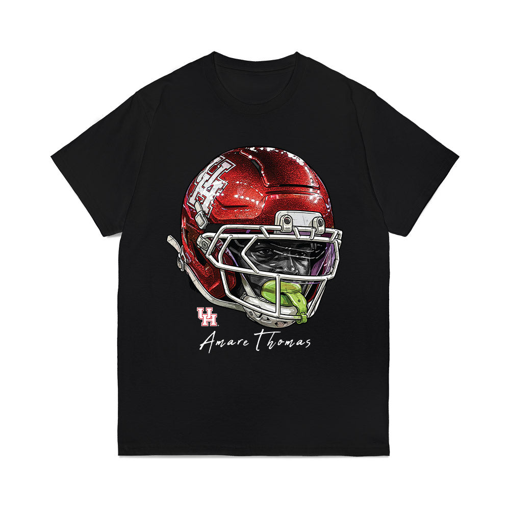 Houston - NCAA Football : Amare Thomas - Game Face Comfort Colors T-Shirt-0