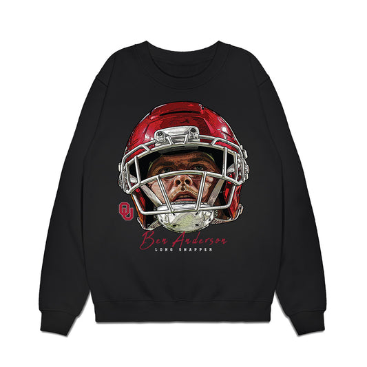 Oklahoma - NCAA Football : Ben Anderson - Game Face Premium Crewneck Sweatshirt-0