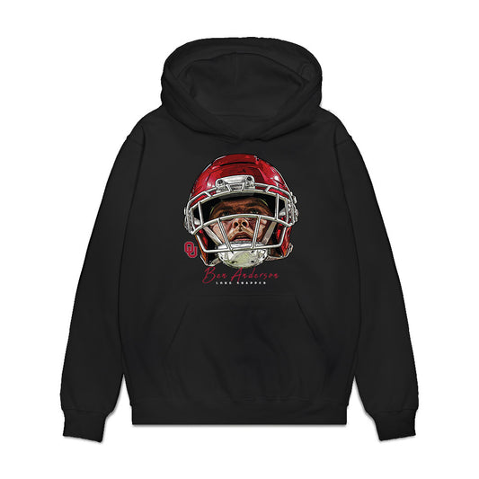 Oklahoma - NCAA Football : Ben Anderson - Game Face Premium Hooded Sweatshirt-0