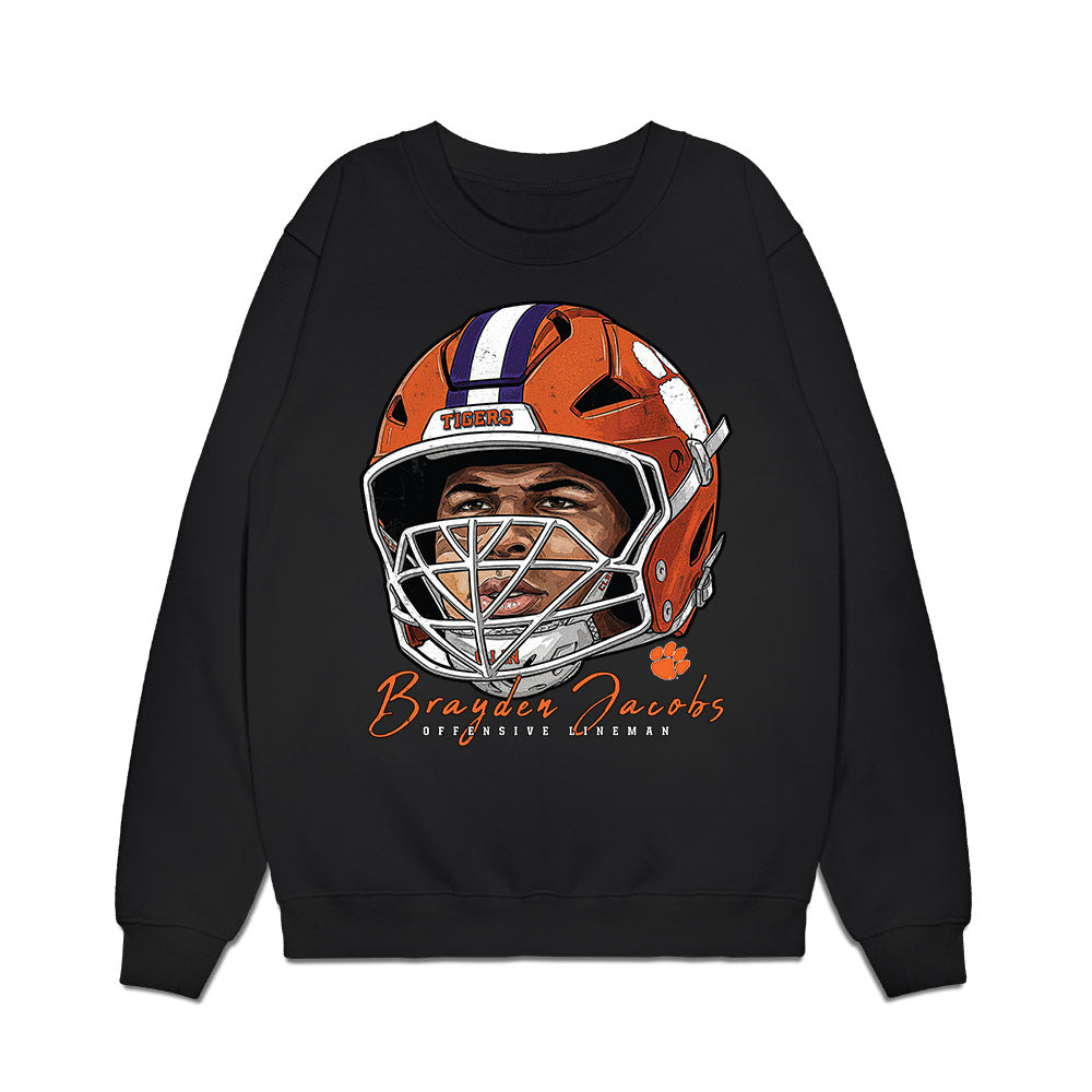 Clemson - NCAA Football : Brayden Jacobs - Game Face Premium Crewneck Sweatshirt-0