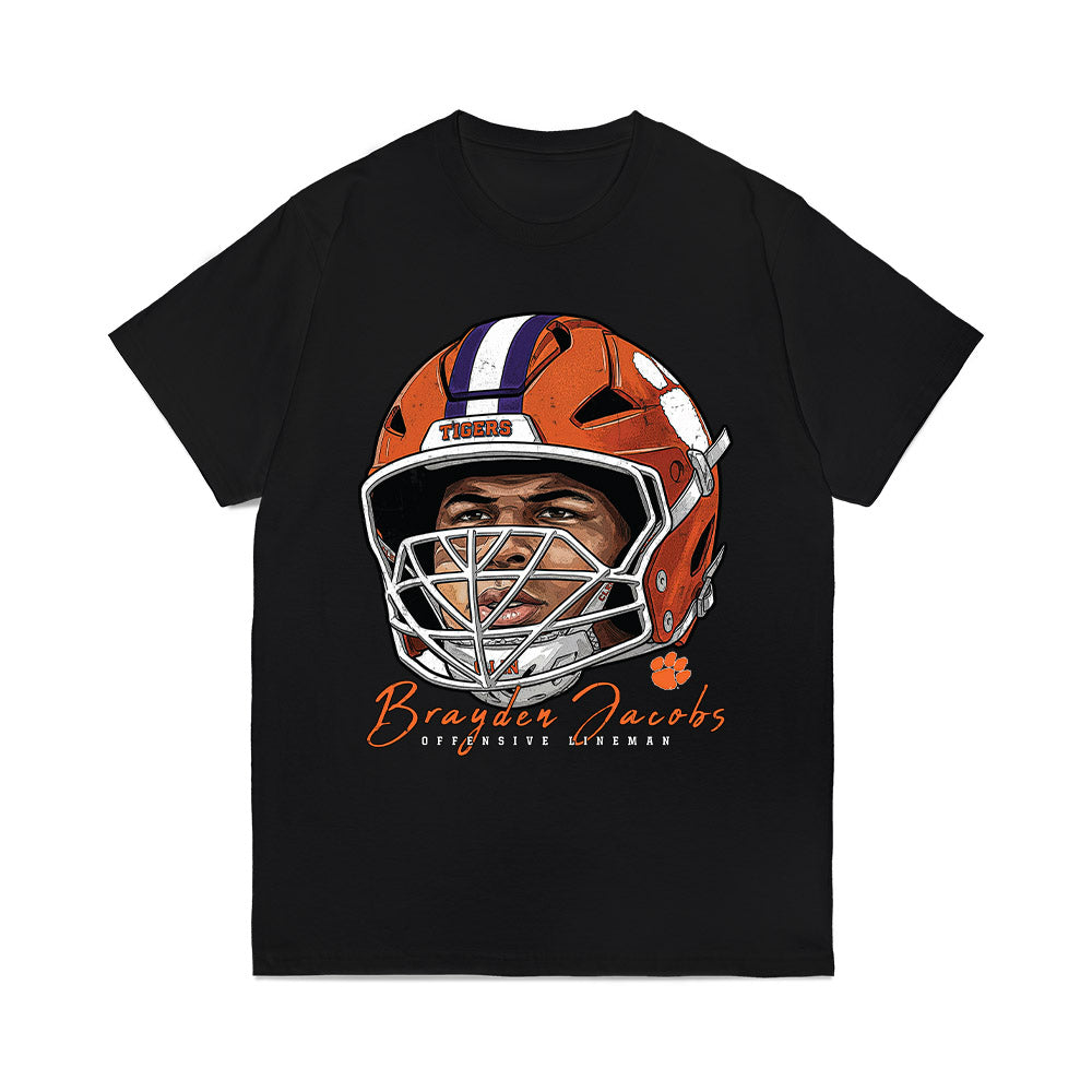 Clemson - NCAA Football : Brayden Jacobs - Game Face Comfort Colors T-Shirt-0