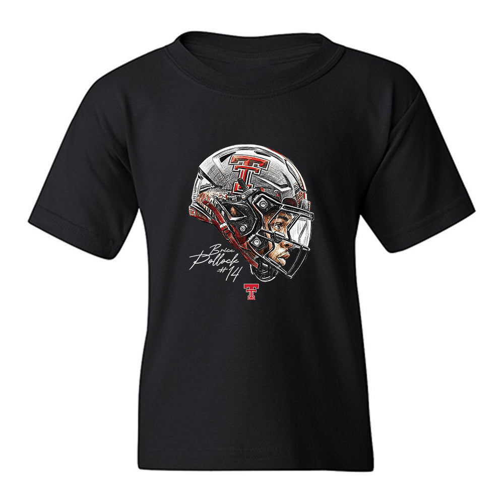 Texas Tech - NCAA Football : Brice Pollock - Gameface Youth T-Shirt-0